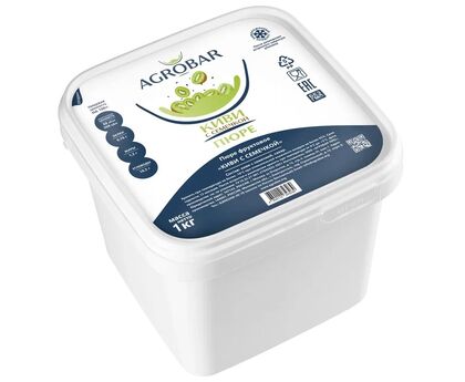 Пюре киви с семечкой 1кг*6, AGROBAR, Россия, изображение 2