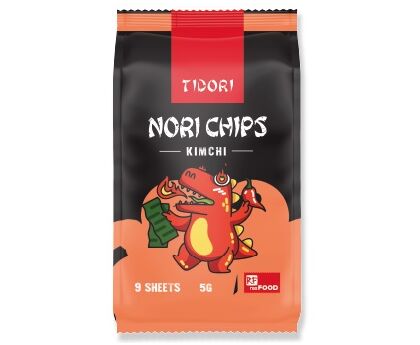 Чипсы нори "Tidori" Kimchi жареные, 15г*24,упак, Корея